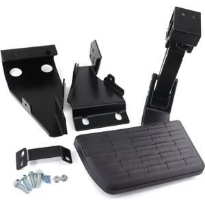 75328-01A Rear Bed Step Retractable Bumper Step for Ford F150 2021 2022 2023 Folding Truck Tailgate Step Black