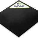 MATNIKS Neoprene Rubber Sheet, Heavy Duty, High Grade 60A, Black, 12x12-Inch by 1/4-inch Thick (+/- 5%) for Plumbing, Gaskets DIY Material, Supports, Leveling, Sealing, Protection, Abrasion, Flooring