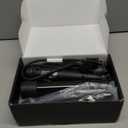 5 In 1 Curling Wand Set, Curling Iron Interchangeable Ceramic Barrels (0.35-1.25 Inch), Heating Hair Curler Kit with Protective Glove & 2 Clips Ceramic Coated for All Hair Types, Gift for Girls, Women (Black)