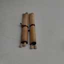 Epakh 2 Pack Blank Paper Scrolls Wrapped on Wood Rod for Writing, Drawing, Calligraphy, Wedding Vows, Cosplay Prop, Renaissance Festivals, Tabletop Role Playing Game, (Old Color)