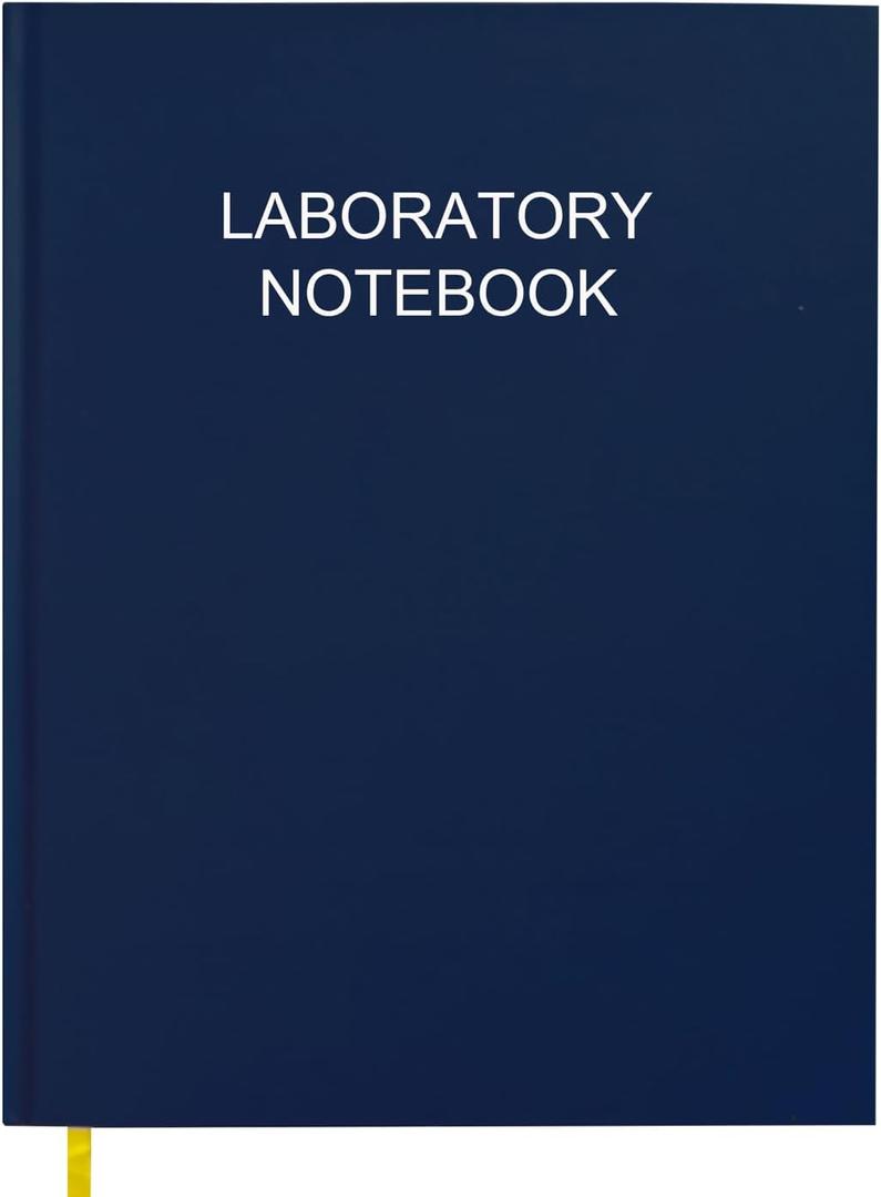 Lab Notebook/Laboratory Notebook - (.25" Grid Format), Laboratory Notebook Quad Ruled Science Lab Book with Grid Pages: Table of Contents for Chemistry, Physics, Biology, 8" x 10", Blue