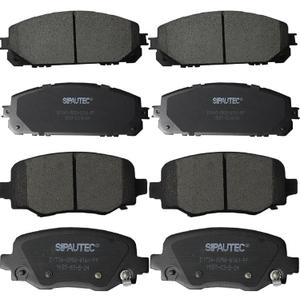 SIPAUTEC-Front & Rear Ceramic Brake Pads Replacement For 2014 2015 2016 2017 2018 2019 2020 2021 2022 Jeep Cherokee With Dual Piston Front Caliper
