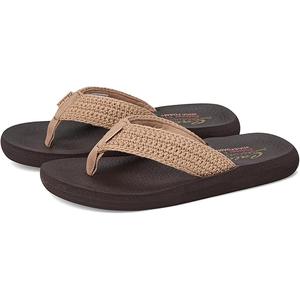 Skechers Women's Asana-Valley Chic Flip-Flop
 7