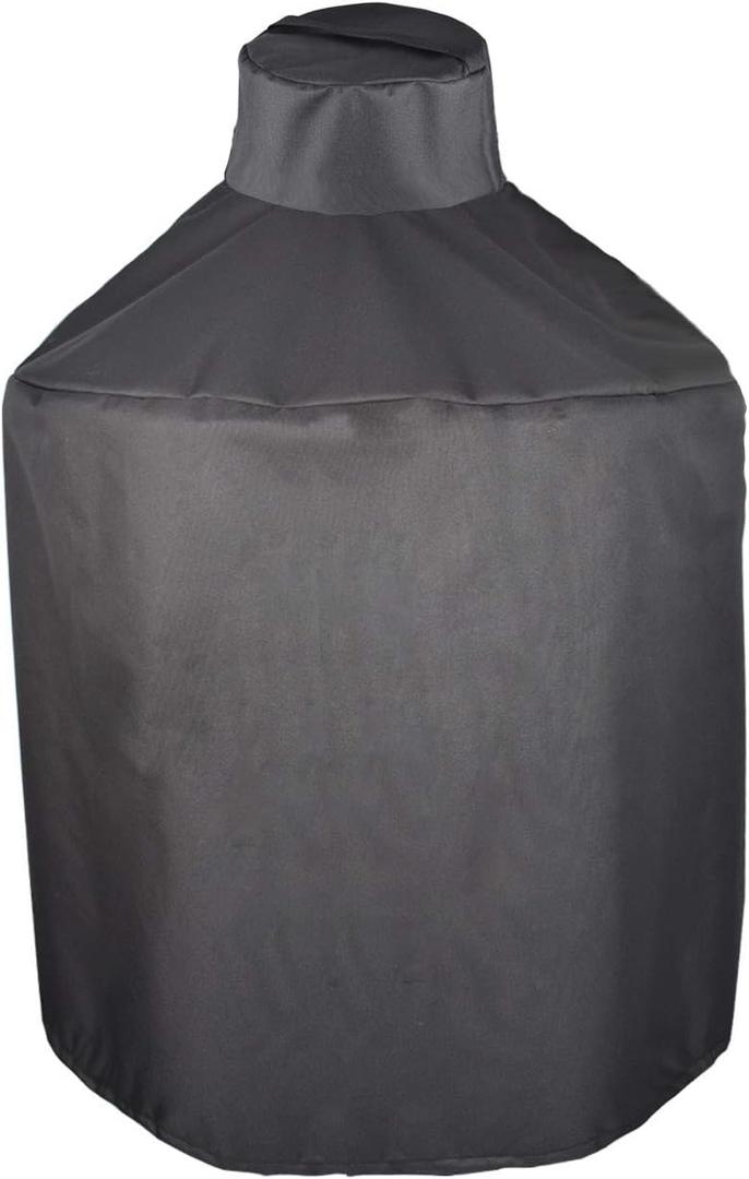 Mini Lustrous Cover Compatible with Large Big Green Egg, Kamado Ceramic Grill Cover, Outdoor Grill Cover with Durable and Waterproof Fabric, 31" Dia X 40" H(Large) (Black)