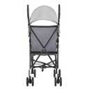 Dream On Me Aero Travel Umbrella Stroller, One-Hand Quick Fold, 3-Point Safety Harness, Dual Brakes, Adjustable Removable Canopy, Lightweight Compact & Space-Saving for Infants and Toddlers – Grey