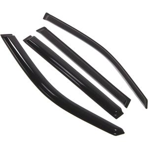 Outside Mount Window Vent Visors Rain Guards Compatible with Honda Pilot 2003-2008 | Side Window Wind Deflectors Rain Shields | Black Tinted, 4 Pcs Set, BGWV-241