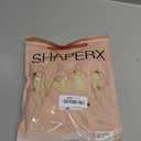 SHAPERX Women's Fajas Colombianas Shapewear Postpartum Tummy Control Body Shaper Butt Lifter Bodysuit (XL, Beige)