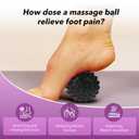 Plantar Fasciitis Night Splint Sock with Massage Ball for Tension Relief, Alleviate Pain from Plantar Fasciitis, Arch Pain, Heel Spur, Foot-drop and Achilles Tendonitis, Soft and Comfortable Foot Brace for Men and Women, Medium-Purple (Black, M)