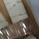 Raycare Flameless Candle  8 Flickering Acrylic Battery Operated LED Pillar Candles with Embedded Star String for Christmas, Home Decor, and as a Gift (Ivory)