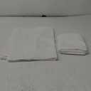 Aiyufeng White Sheer Curtains 63 Inch Length 2 Panels Set, 3D Floral Clip Jacquard Light Filtering Semi Sheer Curtain Transparent Window Drapes for Bedroom Living Room, 54Wx63L Inch