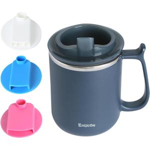 Dysphagia Regulating Drinking Cup for Swallowing Difficulty Adults with 5cc 10cc 15cc Sip Options, Limited Slow Flow Cup for Choke Prevention (Blue)