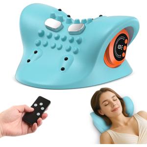 Neck Massager 2025 New Upgrade 3 in 1 Portable Massager with Heat &Comfortable Stretching Adjustable Intensity for Neck & Shoulder Relaxation at Home, Office, Travel
