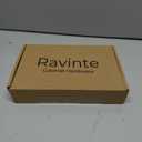 Ravinte 10 Pack Brass 4-1/2 Inch Hole Center Champagne Gold Handles Square Cabinet Hardware Stainless Steel Pulls for Kitchen Cupboard Drawers 7 Inch Overall Length