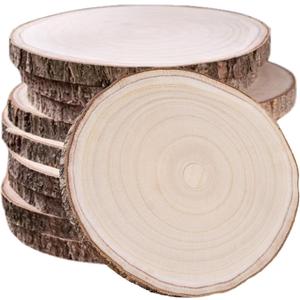 10 Pcs Natural Paulownia Wood Slices 10-11 Inches, for Centerpieces Table Decorations,Unfinished Rounds Wood for Crafts,for Rustic