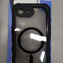 seacosmo for iPhone 17e 16e Case, Full Body Bumper with Built-in Tempered Glass Privacy Screen Protector and Camera Lens Protection, Compatible with MagSafe, Shockproof 17E 16E Phone Case, 6.1", Black