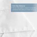 HIG Off-White Chic Full Bed Skirt - Easy Fit Scallop Edge Pleated Bedskirts, 14 Inch Drop Anti-Slip Dust Ruffle, Thick Fabric for Enhanced Privacy, Pre-Washed for Long-Lasting Use(N60022)