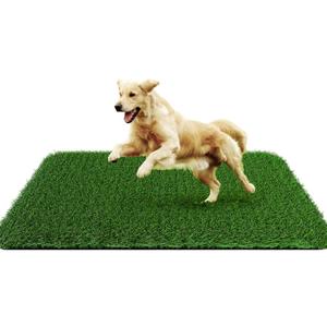 Grass Pad for Dogs 28 x 40 inches, Strong Absorbency Soft Artificial Turt for Pets Potty Training, Easy to Clean Fake Grass for Dog Indoor Outdoor Use (1 Pack) (Green)