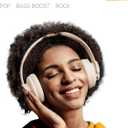 Picun B8 Bluetooth Headphones, 120H Playtime Headphone Wireless Bluetooth with 3 EQ Modes, Low Latency, Hands-Free Calls, Over Ear Headphones for Travel Home Office Cellphone PC Khaki White