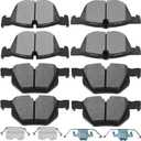 SCITOO D1294 D1042 Semi-Metal Brake Pads Kits Front & Rear Replacement For BMW For X5 2007-2018,For BMW For X6 2010-2018