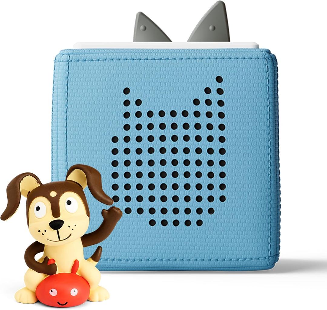Toniebox 1 Audio Player Starter Set with Playtime Puppy - Listen, Learn, and Play with One Huggable Little Box - Light Blue Toniebox 1 Audio Player Starter Set with Playtime Puppy - Listen, Learn, and Play with One Huggable Little Box - Light Blue