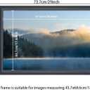 18x27 inch Picture Frame Solid Wood Black (A23B1827)