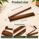 Wooden Mahjong Racks with Pushers Set of 4 – Premium Mahjong Tile Racks and Mahjong Pushers Combo, Essential Mahjong Accessories for American Mah Jongg (Buckle-Brown, Standard)
