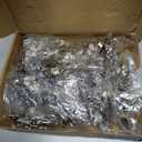 Chibery 50 Pack 1/2" Overlay 3D Soft Close Concealed Hinge for Face Frame Door, Smooth Slow Self Closing Hinges, Satin Nickel, Hidden 105 Open Angle Stainless Steel Hinge for Kitchen Cabinet Door