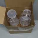 4 Pcs 40/60/80 oz Plastic Candy Jar with Lid for Candy Buffet Large Storage Jar Clear Food Storage Canisters Kitchen Countertop Container for Cookies Snacks Indoor Outdoor