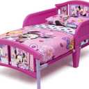 Delta Children Plastic Toddler Bed, Disney Minnie Mouse, 1 Count