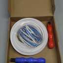 JARBIH Separated Neon Flexible LED Light Strip Cover, 16.4ft 6mm Wear Free DIY Bendable Silicone Diffuser Cover with 2 Pcs Cutter and Same Color Lamp Belt, for Bar Car Outdoor Home DIY Decor(White)