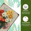 EMOHAT Brightly Colored Flowers Metal Tin Sign, Vintage Floral Wall Art for Kitchen & Home, 16x12 Inch Retro Aluminum Sign for Indoor Outdoor Office Bar Cafe