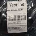 YEXPINE Women's Button Down Pleated Shirt Dress Short Sleeve Corset Waist Striped Summer Causal Mini Dresses Black M