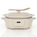 4 Quart Programmable Slow Cooker with Flexible Easy Programming, 8-in-1 Claypot Multi Cooker, Removable Crock, Nonstick, Oven Safe Pot to 450F, Oatmeal