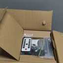 EMANER Outdoor Security Floodlight Waterproof, Remote Control, Motion Sensor or Stay On, Brightness Adjustable, Tunable White, 280W Equiv. 120V Motion Light for Yard Patio Porch (White, 2Pack)