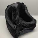 Vivifying Dog Car Seat for Small & Medium Dogs, Detachable & Washable Booster Seat for Pets Up to 30lbs, Travel Bed with Storage Pockets and Safety Belt – Black