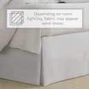 Bed Makers Never Lift Your Mattress Bed Skirt, Designed for Box Spring Beds, Split Corners, 14 Inch Drop Length, King, White