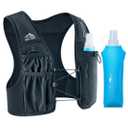 Zelvot Running Vest for Women Men, USA Original Patent, Adjustable Chest Straps Running Hydration Vest with 500ml Soft Flask, Lightweight Reflective Hydration Backpack for Marathon size M/L