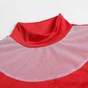 Children's Clothing Girls Zombie Cheerleader Uniform Mesh Top Hoodie Pants Cosplay Halloween Party Costume (White 1)