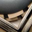 Stoneware Pasta Bowls, 34 oz Large Salad Bowl Set of 4, Ceramic Serving Bowls for Ramen, Pasta, Fruit, Cereal, Dinner, Wide and Shallow Bowls, Microwave & Dishwasher Safe, Matte Black