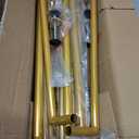 Vincidern 6.6 FT Wedding Arch Backdrop Stand for Parties, Balloon Arch Stand, Wedding Arches for Ceremony, Metal Arch Backdrop Stand for Bridal Baby Showers, Birthday Party Decoration Door Frame Gold