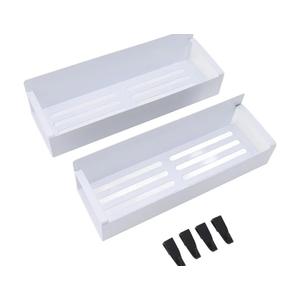 Magnetic Fridge Organizer, 2PCS Magnetic Rack for Refrigerator Strong Magnetic Shelf with 2 Removable Hooks for Holding Jars Bottle Fridge Organizer Storage