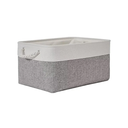 Large Toy Storage Box with Lid, Sturdy Toys Storage Chest Bin Organizer Basket with Dividers for Kids, Boys, Girls, Nursery, Closet, Bedroom, Playroom 25"x13" x16" (Grey and White)
