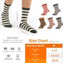 Striped Socks Tube Socks Retro Style Colorful Crew Funny Sock (Small, Multicolor 07)