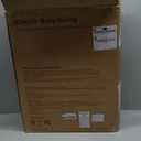 Momcozy 2-in-1 Electric Baby Swing, Dual-Arm Support System & Parent-Inspired Motions, Convertible to Toddler Seat up to 66 lbs, Adjustable Height, Lightweight, Khaki