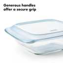 OXO Good Grips Freezer-to-Oven Safe 2 Qt Glass Baking Dish with Lid, 8 x 8