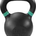 Cast Iron Kettlebell Weights for Home Gym, Heavy Duty Strength Training, Workout Equipment for HIIT, Functional Fitness