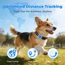 GPS Tracker for Dogs & Cats - No Monthly Fee, Waterproof Real-Time Tracking Collar for Pets, Kids,Luggage & Assets | 365-Day Battery Life | iOS & Android Compatible | Anti-Lost Device