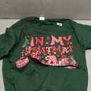 Groovy Pink In My Christmas Era Merry And Bright Women Kids T-Shirt L