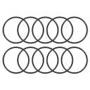uxcell Nitrile Rubber O-Rings 44mm OD 40mm ID 2mm Width, Metric Sealing Gasket for Automotive Machine Plumbing, Pack of 10