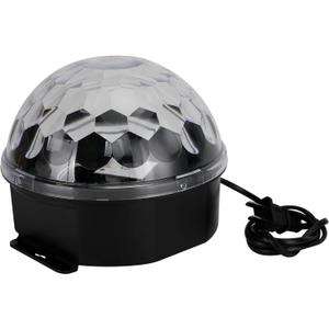 Topteng Disco Ball Party Light, Disco DJ Stage Lighting RGB Crystal Magic Ball Effect Light DMX LED Light for Home Room Karaoke Christmas Halloween Decorations Wedding Show Club